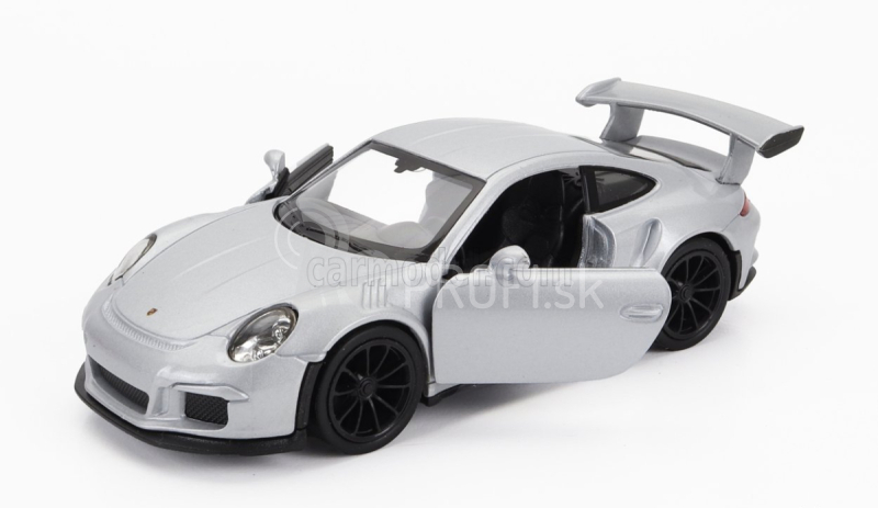 Welly Porsche 911 991 Gt3 Rs Coupe 2014 1:34 Strieborná