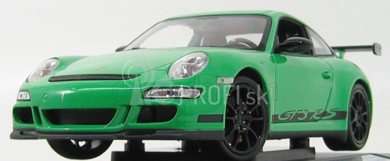 Welly Porsche 911 997 Gt3rs 2010 1:18 zelená čierna