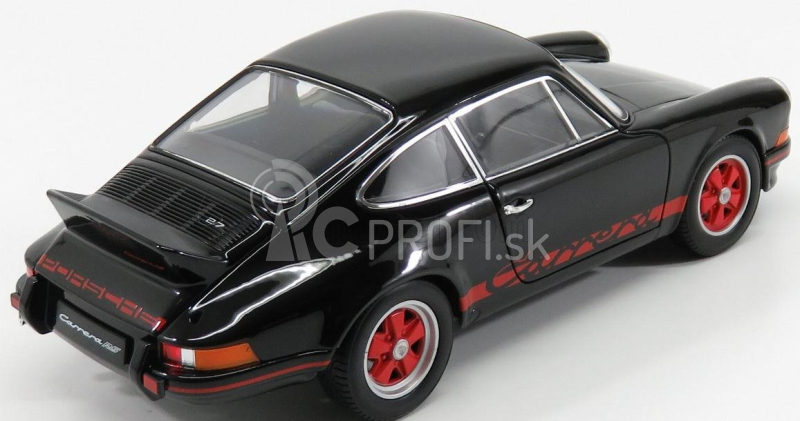 Welly Porsche 911 Carrera Rs 2.7 Coupe 1973 1:18 čierna červená