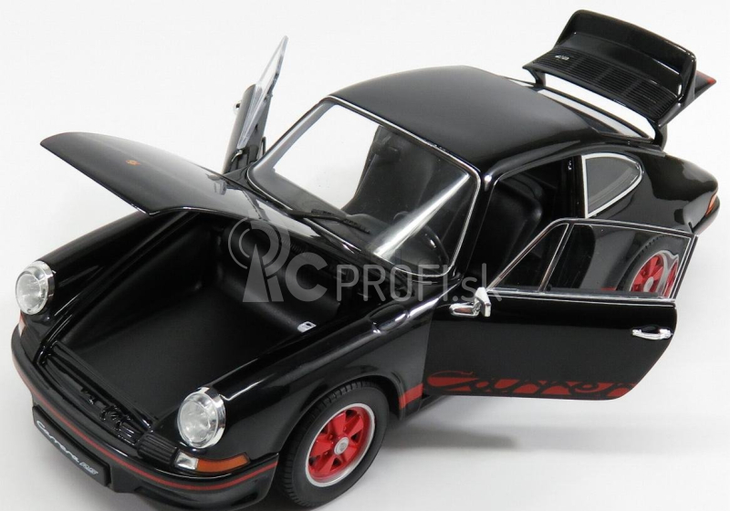 Welly Porsche 911 Carrera Rs 2.7 Coupe 1973 1:18 čierna červená