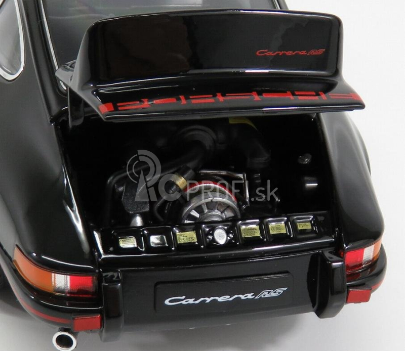 Welly Porsche 911 Carrera Rs 2.7 Coupe 1973 1:18 čierna červená