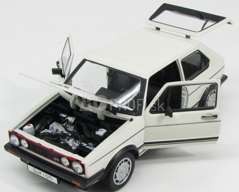 Welly Volkswagen Golf I Gti Pirelli 2-dverový 1983 1:18 Biela