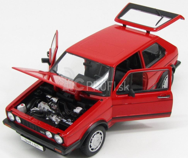 Welly Volkswagen Golf I Gti Pirelli 2-dverový 1983 1:18 Červená