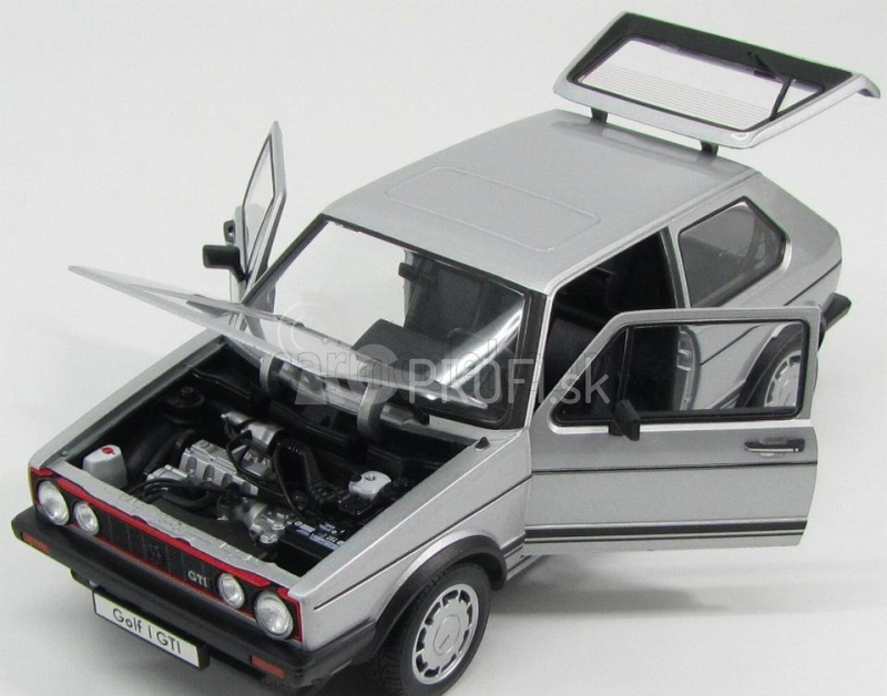 Welly Volkswagen Golf I Gti Pirelli 2-dverový 1983 1:18 Strieborný