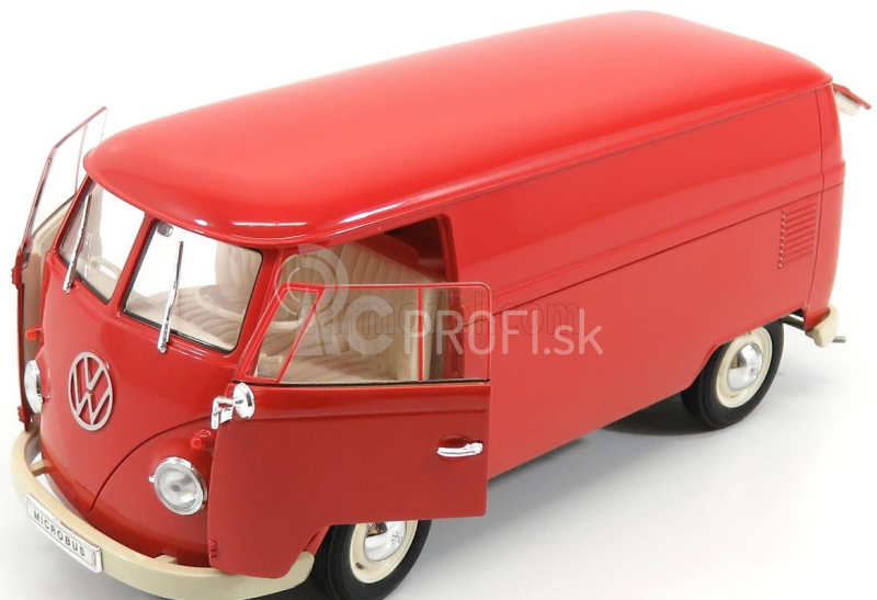 Welly Volkswagen T1 Van 1963 1:18 Červená