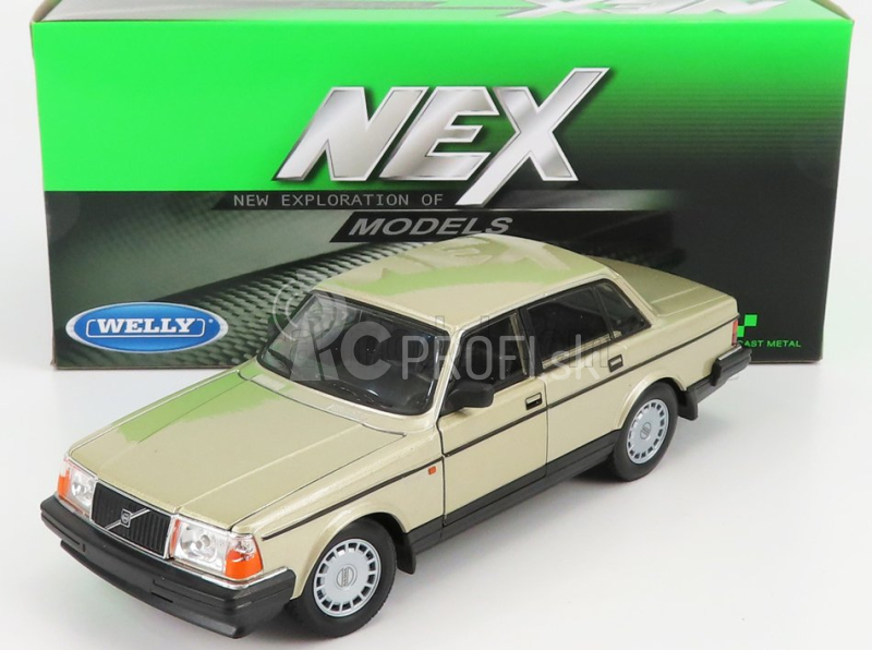 Welly Volvo 240 Gl 1986 1:24 Gold Met