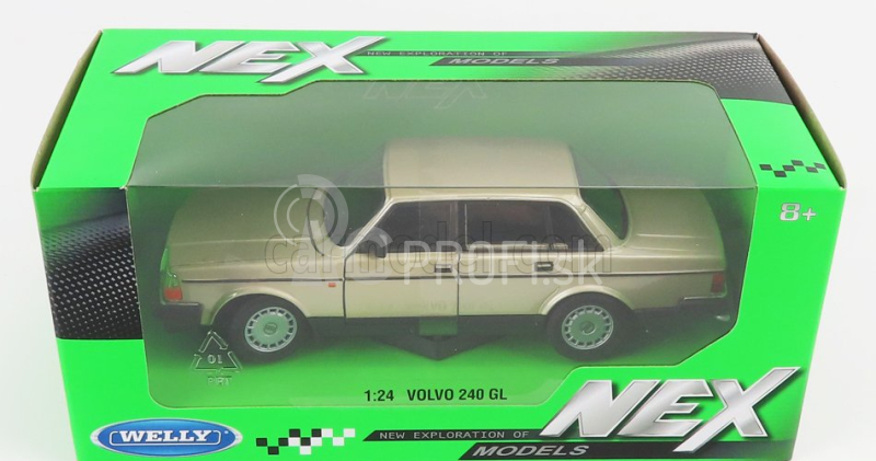 Welly Volvo 240 Gl 1986 1:24 Gold Met