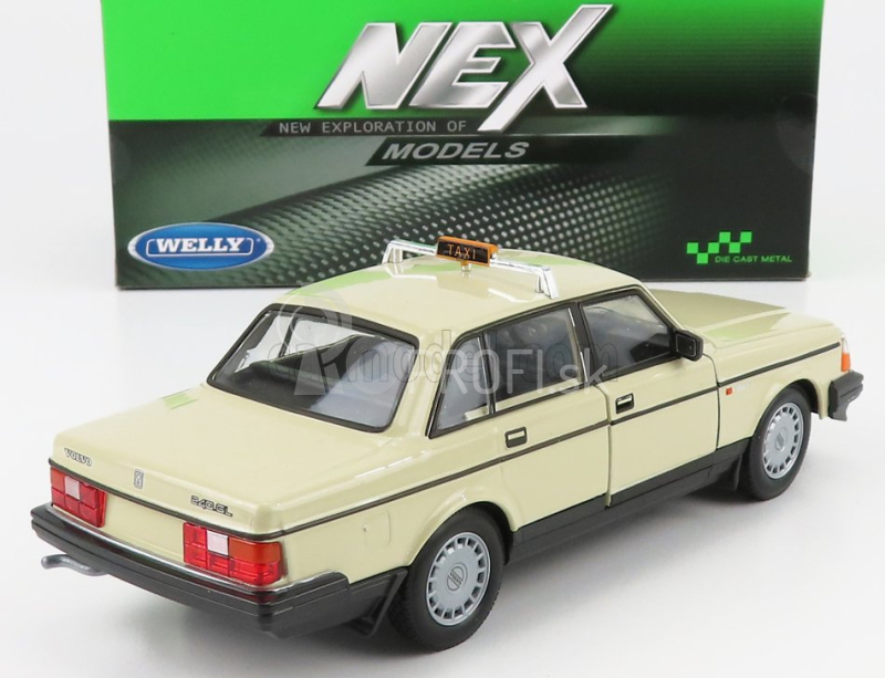 Welly Volvo 240 Gl German Taxi 1986 1:24 Cream