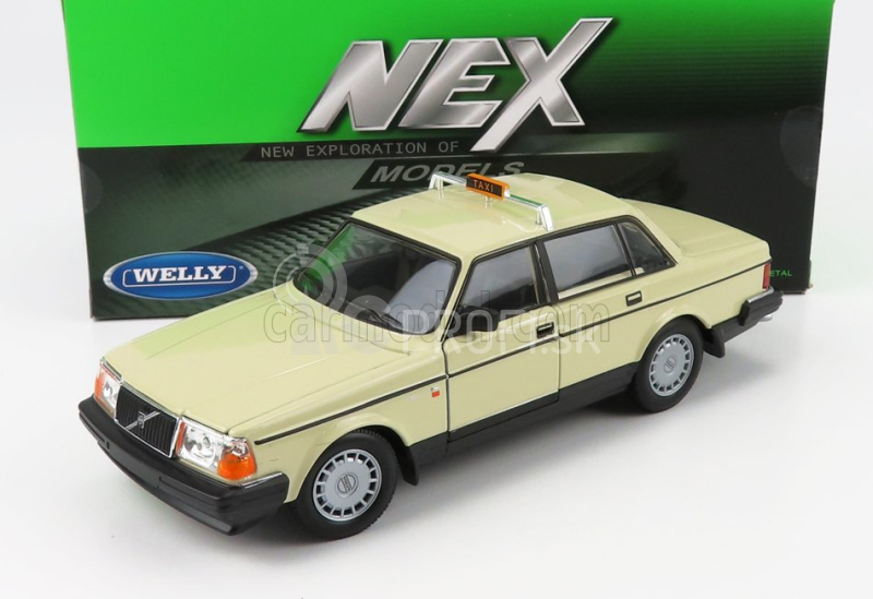 Welly Volvo 240 Gl German Taxi 1986 1:24 Cream