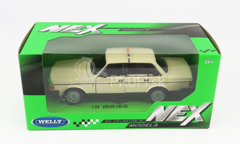 Welly Volvo 240 Gl German Taxi 1986 1:24 Cream