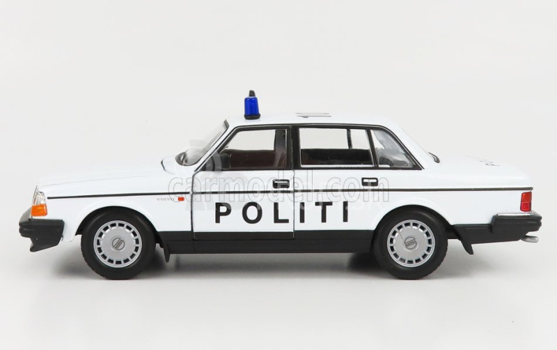 Welly Volvo 240 Gl Politi Denmark Police 1986 1:24 Biela