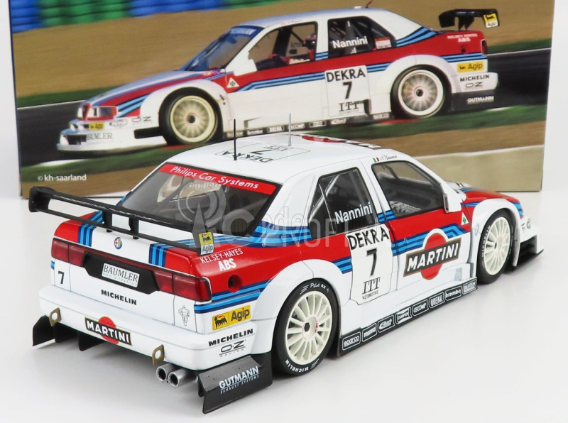 Werk83 Alfa romeo 155 V6 Ti Alfa Corse Martini Racing N 7 Dtm Itc 1995 Alessandro Nannini 1:18 Biela