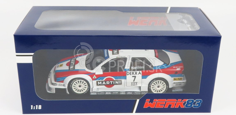 Werk83 Alfa romeo 155 V6 Ti Alfa Corse Martini Racing N 7 Dtm Itc 1995 Alessandro Nannini 1:18 Biela