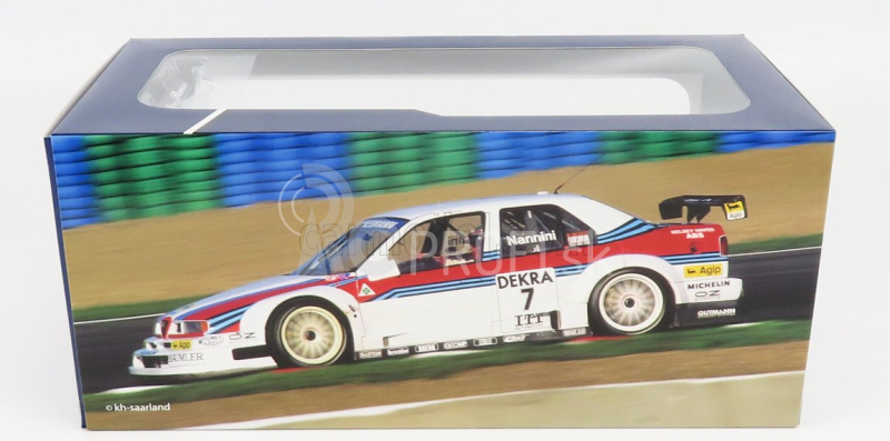 Werk83 Alfa romeo 155 V6 Ti Alfa Corse Martini Racing N 7 Dtm Itc 1995 Alessandro Nannini 1:18 Biela