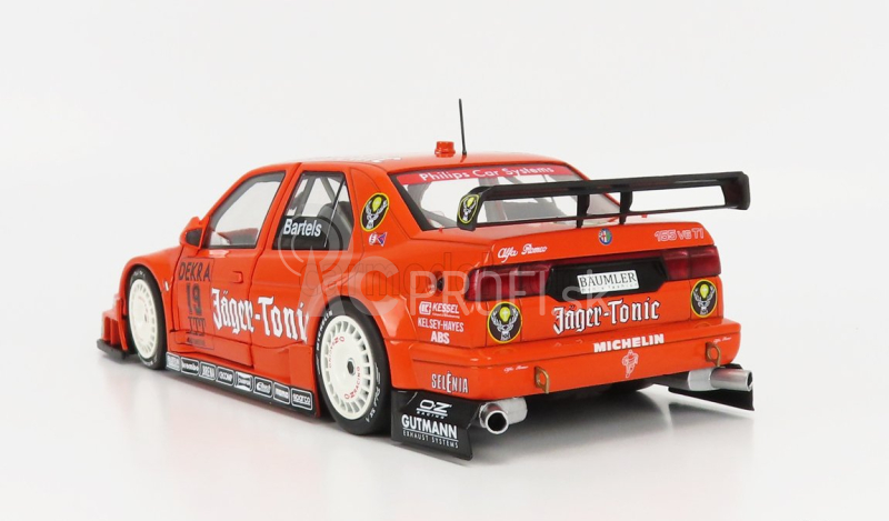 Werk83 Alfa romeo 155 V6 Ti Jager-tonic Racing N 19 Dtm Itc Race Helsinki 1995 Michael Barteles 1:18 Oranžová