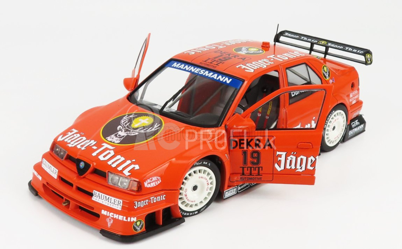 Werk83 Alfa romeo 155 V6 Ti Jager-tonic Racing N 19 Dtm Itc Race Helsinki 1995 Michael Barteles 1:18 Oranžová