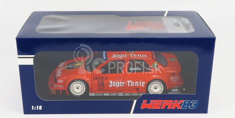 Werk83 Alfa romeo 155 V6 Ti Jager-tonic Racing N 19 Dtm Itc Race Helsinki 1995 Michael Barteles 1:18 Oranžová