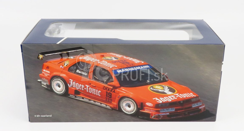 Werk83 Alfa romeo 155 V6 Ti Jager-tonic Racing N 19 Dtm Itc Race Helsinki 1995 Michael Barteles 1:18 Oranžová