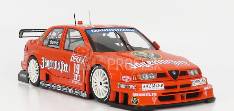 Werk83 Alfa romeo 155 V6 Ti Jagermeister Racing N 19 Dtm Itc 1995 Michael Barteles 1:18 Oranžová