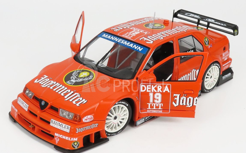 Werk83 Alfa romeo 155 V6 Ti Jagermeister Racing N 19 Dtm Itc 1995 Michael Barteles 1:18 Oranžová