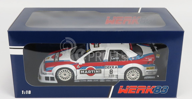 Werk83 Alfa romeo 155 V6 Ti Martini Racing N 8 Dtm Itc 1995 Nicola Larini 1:18 Biela