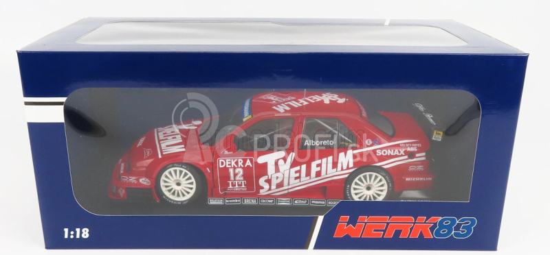 Werk83 Alfa romeo 155 V6 Ti Team Schubel Engineering N 12 Dtm Itc Sezóna 1995 Michele Alboreto 1:18 Červená