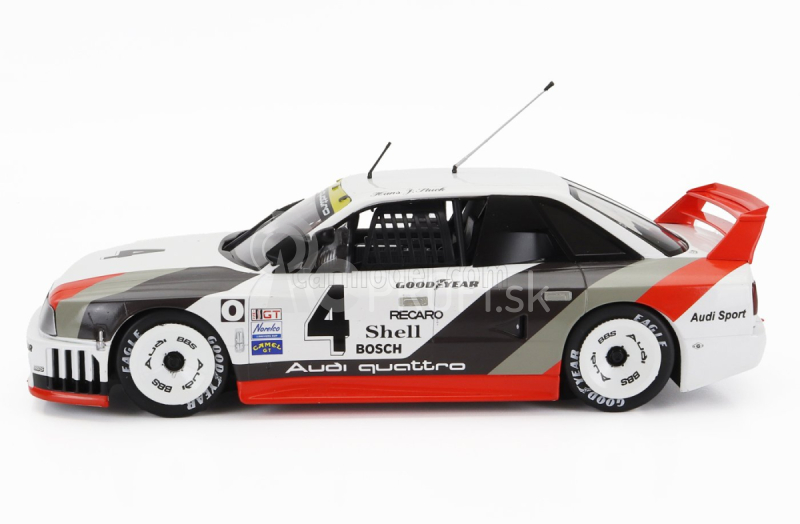 Werk83 Audi 90 Quattro Team Audi Sport N 4 2. Portland Imsa 1989 Hans Joachim Stuck 1:18 Bielo-šedo-červená