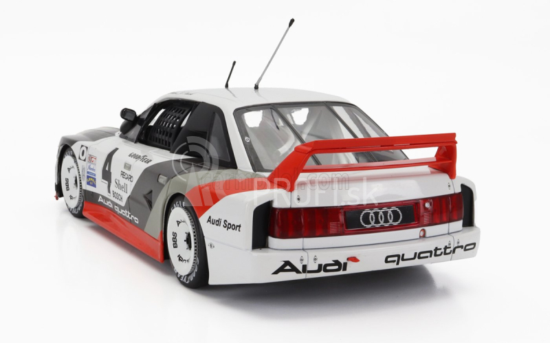 Werk83 Audi 90 Quattro Team Audi Sport N 4 2. Portland Imsa 1989 Hans Joachim Stuck 1:18 Bielo-šedo-červená