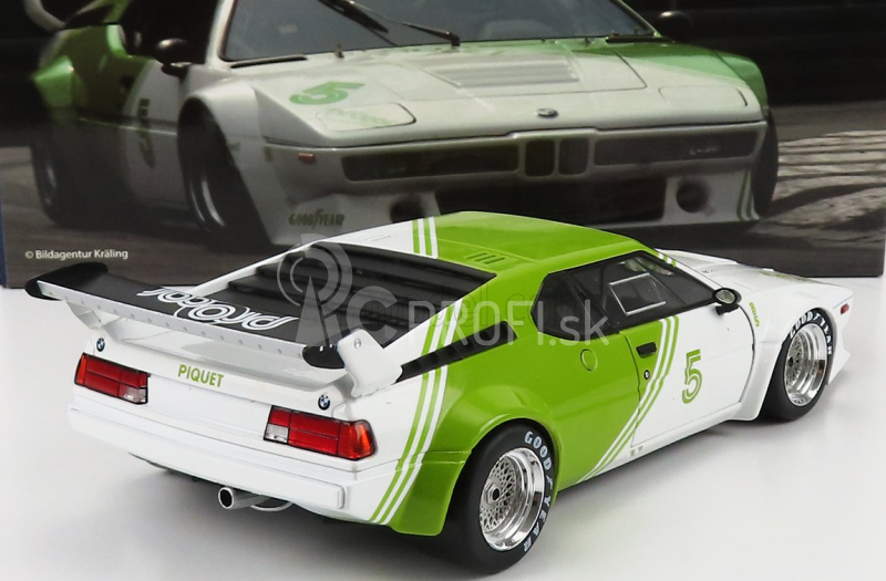 Werk83 BMW M1 (e26) Bs Fabrications N 5 Procar Series 1980 N.piquet 1:18 Bielo zelená