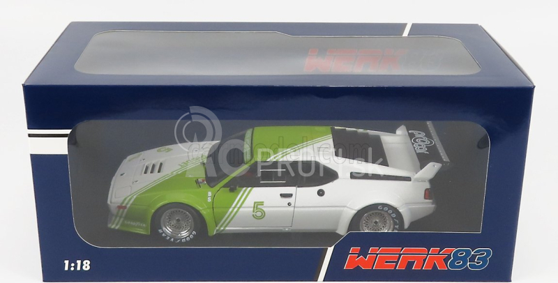 Werk83 BMW M1 (e26) Bs Fabrications N 5 Procar Series 1980 N.piquet 1:18 Bielo zelená