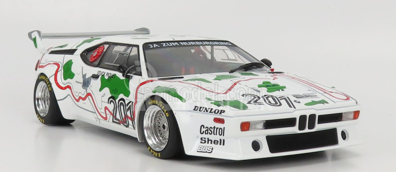 Werk83 BMW M1 (e26) Team Bmw Motorsport N 201 3. 1000 km Adac Nurburgring 1980 N.piquet - H.j.stuck 1:18 Biela zelená červená