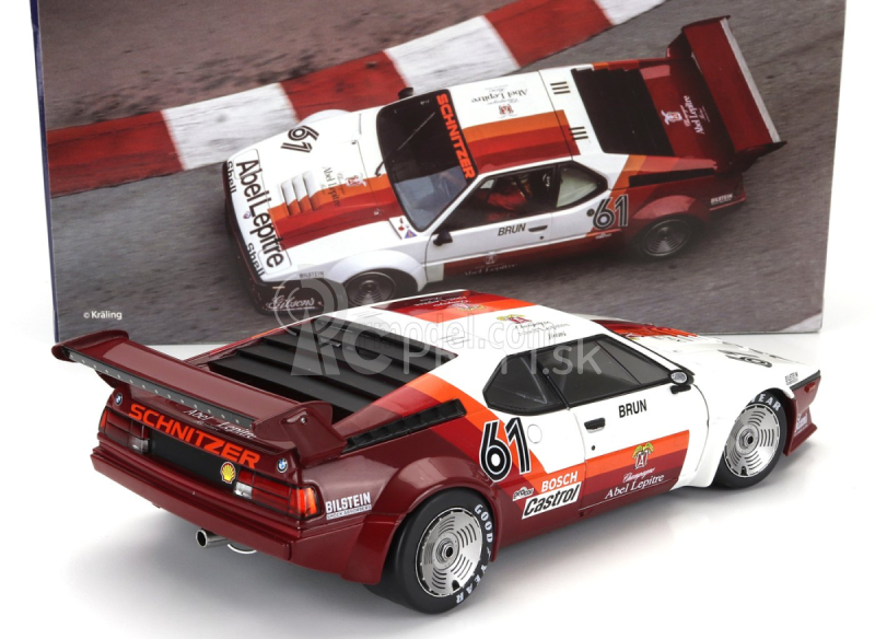 Werk83 BMW M1 M88 3.5l N 61 Procar Series Monaco Race 1980 Walter Brun 1:18 červená biela