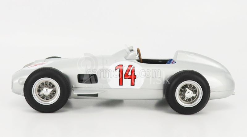 Werk83 Mercedes benz F1 W196 N 14 2nd Belgium Gp 1955 Stirling Moss 1:18 Silver