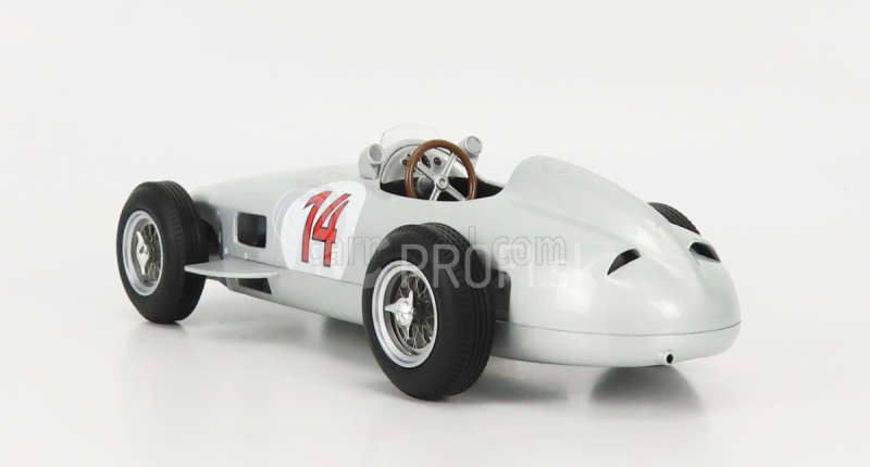 Werk83 Mercedes benz F1 W196 N 14 2nd Belgium Gp 1955 Stirling Moss 1:18 Silver