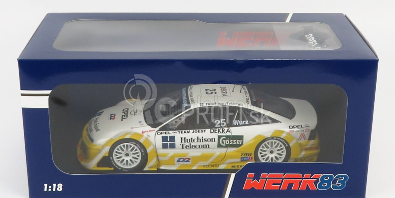 Werk83 Opel Calibra V6 4x4 Opel Team Joest N 25 Itc 1996 Alexander Wurz 1:18 bielo žltá