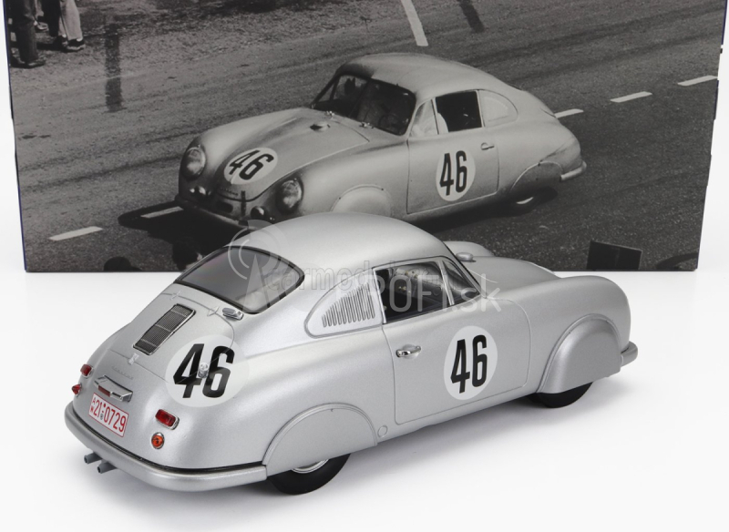 Werk83 Porsche 356 Sl Coupe Team Porsche K.g. N 46 Trieda víťazov 24h Le Mans 1951 Auguste Veuillet - Edmond Mouche 1:18 Striebro