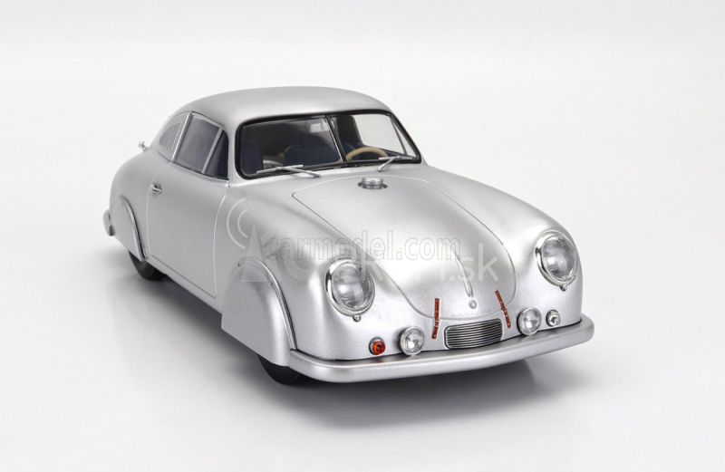 Werk83 Porsche 356 Sl Coupe verzia s jednoduchou karosériou 1951 1:18 strieborná