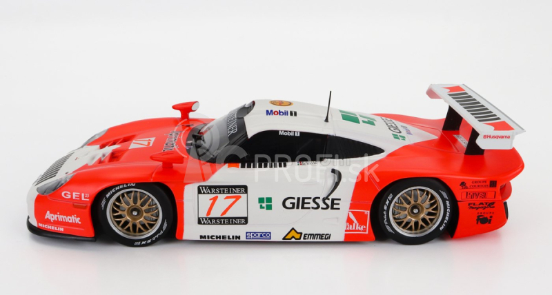 Werk83 Porsche 911 3.2l Gt1 Evo Team N 17 Fia Gt Championship 1997 Emmanuel Collard - Mauro Baldi 1:18 Červená biela