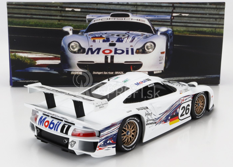 Werk83 Porsche 911 3.2l Gt1 Evo Team Porsche Ag N 26 24h Le Mans 1997 R.kelleners - E.collard - Y.dalmas 1:18 Biela