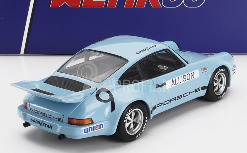 Werk83 Porsche 911 Carrera 3.0 Rsr N 9 Iroc Riverside 1974 Bobby Allison 1:18 Svetlo modrá