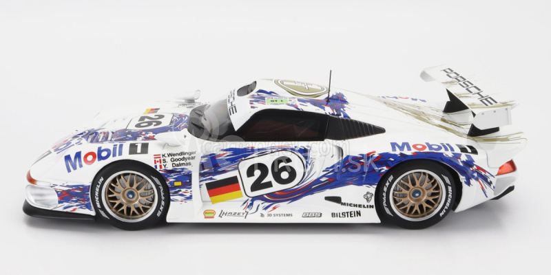 Werk83 Porsche 911 Gt1 3.2l Turbo Team Porsche Ag Mobil1 N 26 3. 24h Le Mans 1996 Y.dalmas - K.wendlinger - S.goodyear 1:18 Biela Modrá