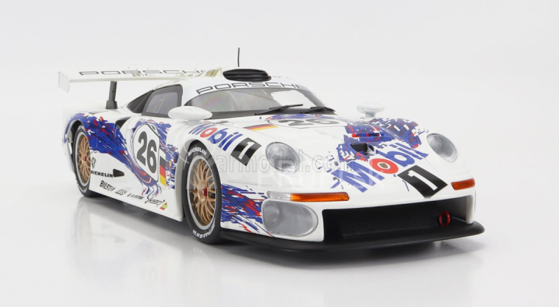 Werk83 Porsche 911 Gt1 3.2l Turbo Team Porsche Ag Mobil1 N 26 3. 24h Le Mans 1996 Y.dalmas - K.wendlinger - S.goodyear 1:18 Biela Modrá