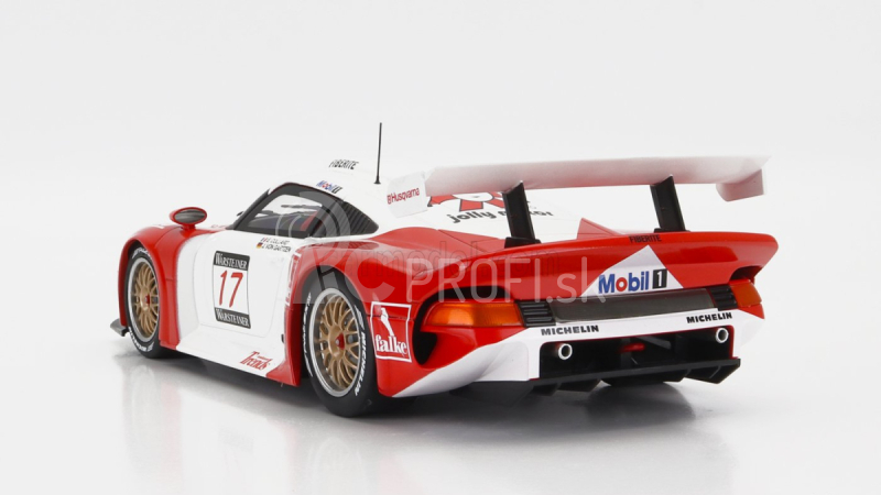 Werk83 Porsche 911 Gt1 3.2l Turbo Team Societe Jb N 17 24h Spa 1997 E.collard - J.von Gartzen 1:18 červená biela