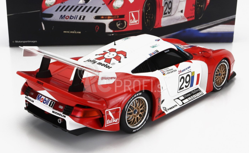 Werk83 Porsche 911 Gt1 3.2l Turbo Team Societe Jb N 29 24h Le Mans 1997 A.ferte - J.von Gartzen - O.thevenin 1:18 červená biela