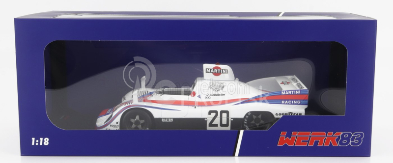 Werk83 Porsche 936 2.1l Turbo Team Martini Racing Porsche System N 20 Sportwagen Weltmeisterschaft 1976 J.ickx 1:18 Biela červená modrá