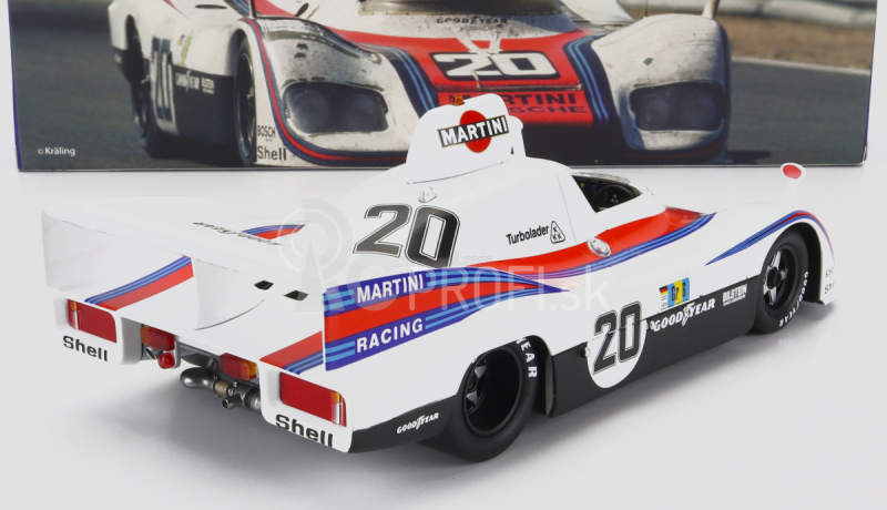 Werk83 Porsche 936 2.1l Turbo Team Martini Racing Porsche System N 20 Víťaz 24h Le Mans 1976 J. Ickx - G.van Lennep 1:18 Biela červená