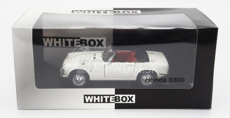 Whitebox Honda S800 Spider Cabriolet Open Rhd 1966 1:24 Biela