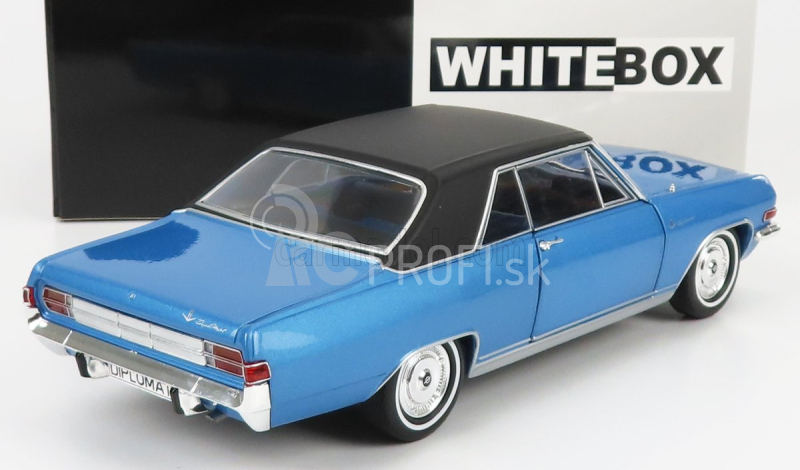 Whitebox Opel Diplomat A V8 Coupe 1965 1:24 svetlomodrá čierna