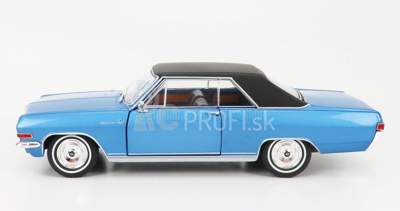 Whitebox Opel Diplomat A V8 Coupe 1965 1:24 svetlomodrá čierna