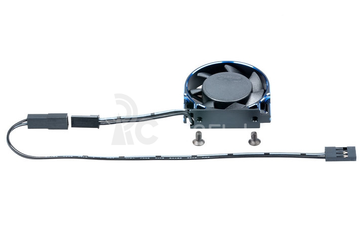 WorksTeam hliníkový ventilátor V2 40x40x10mm pre E-motory - 3,7-8,4V, konektor prijímača